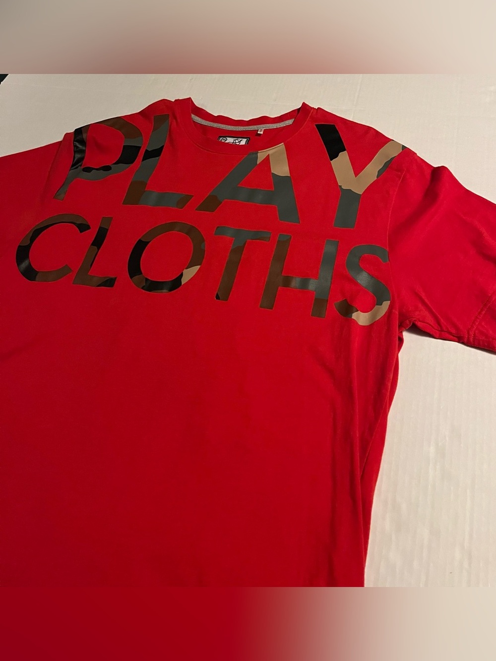 Play Cloths Camo Stitched 77 T-Shirt 2XL Streetwear Pusha Jack Running Hip Hop